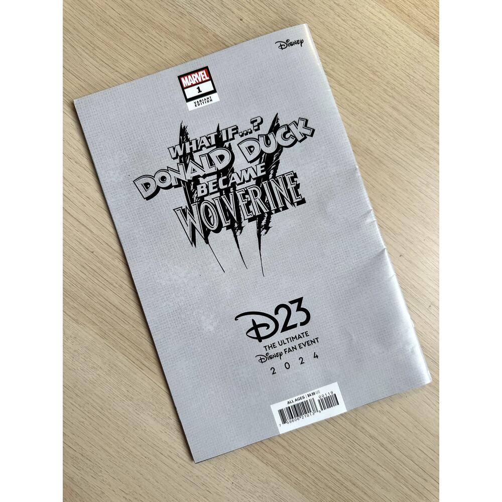 Disney D23 EXCLUSIVE Comic Book - What if Donald Duck became Wolverine